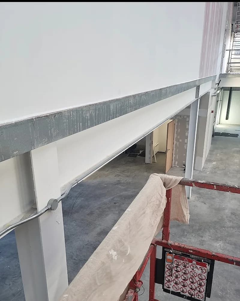 A long sealed run on site, part way through a commercial job